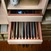 Armoire-Penderie Complète de Luxe Oppein pour Homme Célibataire avec Tiroirs, Meuble de Chambre à Coucher avec Porte en Verre