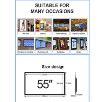 32 43 50 55 65 pouces 1920X1080P Android écran tactile mural extérieur LED FHD 4K résolution Full HD CCTV caméra moniteur