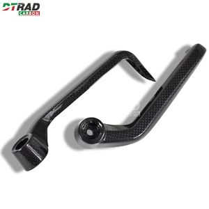 1 Par de Protectores de Manillar Universales de Fibra de Carbono Real para Motocicleta, Accesorios de Protección Segura - Product Image 2