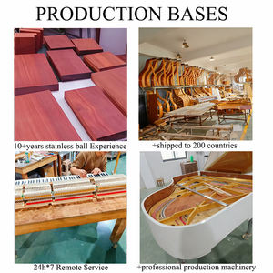 맞춤형 클래식 월넛 원목 88키 그랜드 기계식 피아노, 거실 모임에서의 전문 연주용 - Product Image 3