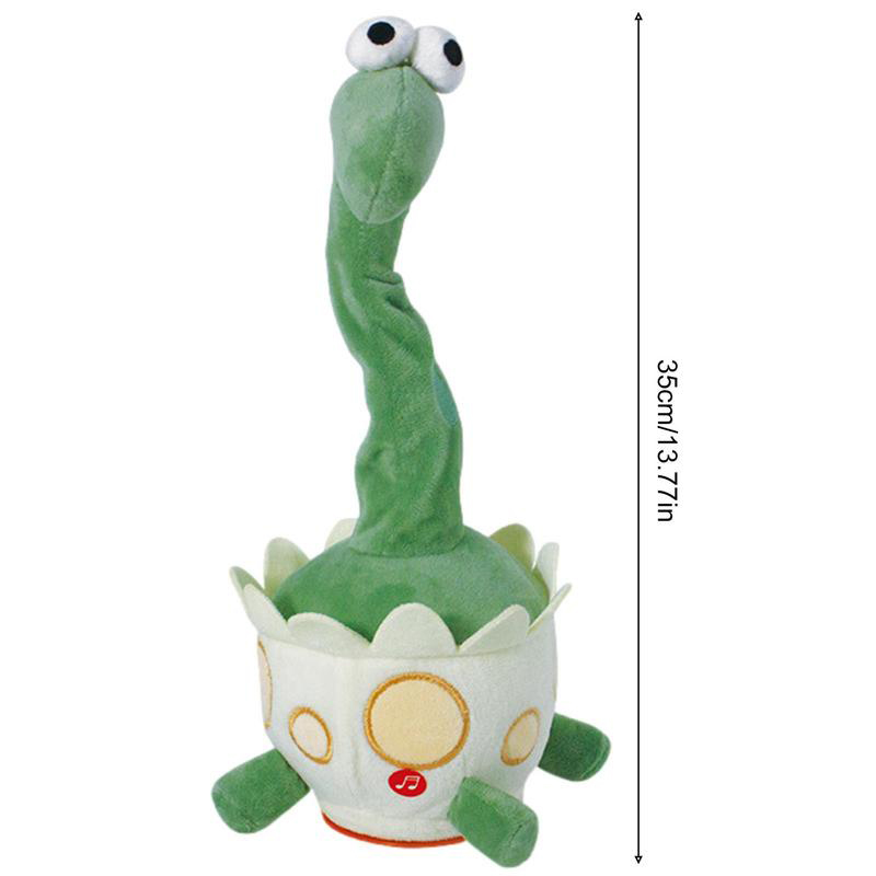 hot sale 32cm soft dancing cactus plush toy cartoon electric singing dancing dinosaur egg plush toy