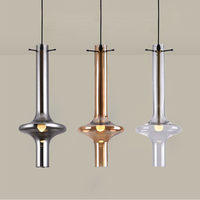 Lustre Nordique Moderne Minimaliste à Tête Unique en Verre, Suspension Fine pour Salles à Manger, Tables de Chevet, Vitrines