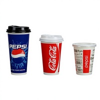 Boîtes d'emballage personnalisées en papier blanc 260 g/m² à paroi simple, imperméables, enduites de PE double face, 12 oz, pour sucre, boissons, aliments, soda, eau