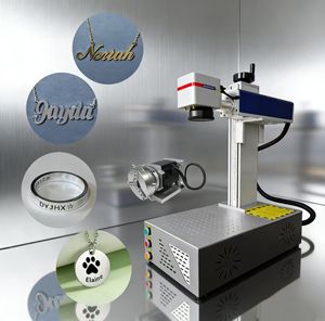 Machine de marquage laser à fibre 20W 30W 50W avec axe rotatif D60 pour la gravure de bijoux, bracelets, colliers et étiquettes en bijouterie - Product Image 1