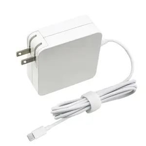 Pengisi daya adaptor daya AC tipe-c, 61W USB-C ke kabel Tipe C pengisian daya Cepat 61w Usbc untuk Mac Book Pro 13 inci 12 inci