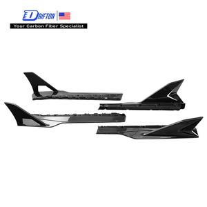 DK Style Exposed Carbon <b>Side</b> Skirt For Lamborghini Revuelto - Product Image 1