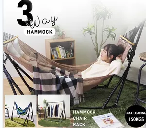 Indoor/outdoor Camping Hammock Portable Mesh Hammock Hammock Bed Hammock With Stand Iron Tube Stand Hammock