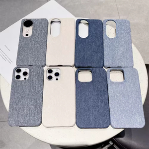 Advanced Retro Style Denim Pattern Suitable for iPhone 17 Promax Phone case Cover 16 15 Pro Electroplating Large Hole Fashion - Product Image 1