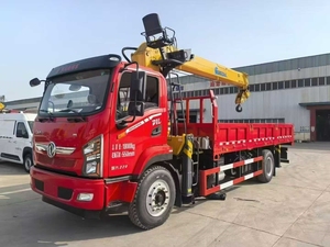 Camión Grúa Hidráulica Dongfeng de 220hp, 10 Toneladas, 5 Secciones, Chasis 4x2, Caja de Carga de 6m, Rotación Completa, Elevación Hidráulica - Product Image 1
