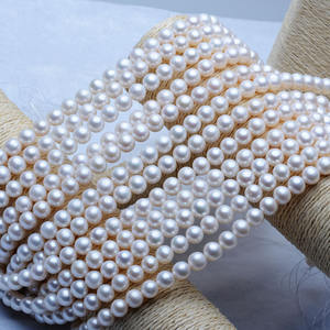 Collar de Perlas de Agua Dulce de 9-10 mm, Sueltas, Semi-Acabadas, con Micro Defectos, Fuerte Brillo, Precio Bajo, Venta al por Mayor Directa, Nueva Promoción - Product Image 2
