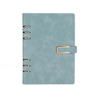 Carnet à spirales A5 en cuir personnalisé, 100 feuilles, avec anneaux, cadeau pour étudiants et usage professionnel