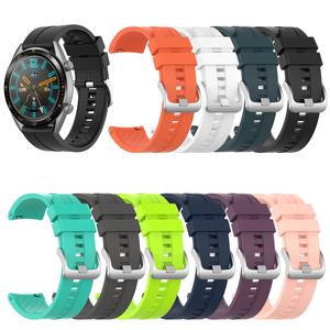 Tschick banda para el <span class=keywords><strong>Huawei</strong></span> <span class=keywords><strong>Watch</strong></span> <span class=keywords><strong>GT</strong></span> 2019 46mm/reloj <span class=keywords><strong>GT</strong></span> activo/2 Pro/magia/Galaxy 46mm/equipo S3 de silicona suave correa de repuesto - Product Image 1