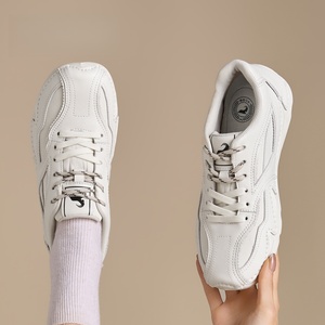 Chaussures décontractées pour filles De Xun, respirantes, à lacets, en cuir véritable, avec design patchwork - Product Image 2