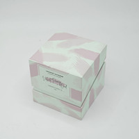 Caja de Regalo para Velas Aromáticas, Ecológica, con Logotipo Personalizado, de Pulpa Rosa de Lujo, Rígida, con Laminado Mate y Recubrimiento UV