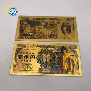 24 Designs Japon Anime <span class=keywords><strong>Saint</strong></span> <span class=keywords><strong>Seiya</strong></span> Chevaliers d'Or 10000 Yen Billets de Banque en Plastique Doré pour Collection Souvenir - Product Image 3