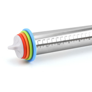 Verstelbare Roestvrijstalen Deegroller Verstelbare Dikte Meelstok Kneedgereedschap - Product Image 5