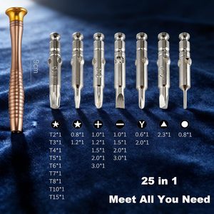 Kit de Destornilladores 24 en 1, Juego de Herramientas de Reparación con Bolsa de Almacenamiento para Electrónicos, Consolas de Juegos, Gafas, Artículos del Hogar, Precisión 24 en 1 - Product Image 5