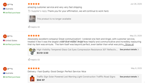 ป้ายถนนแผงสะท้อนแสง3เมตรพลังงานแสงอาทิตย์แปดเหลี่ยมใช้ไฟ LED กระพริบหยุดจราจรเพื่อความปลอดภัยทางถนน - Product Image 5