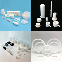 Pièces en plastique fluoropolymère personnalisées PFA/PVDF/FEP/PTFE/ETFE par moulage par injection pour machines industrielles