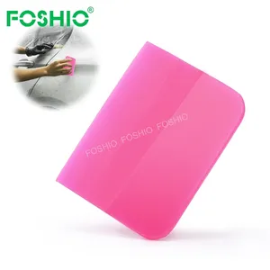Foshio 차량 부드러운 핑크 고무 자동차 비닐 필름 스퀴지 스크레이퍼 포장 도구