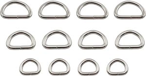 PCS Heavy Duty Multi Purpose Metal D Ring Assorted Kit For Bags Ring DIY Craft Key Chain <b>Dog</b> <b>Collars</b> Buckle - Product Image 5