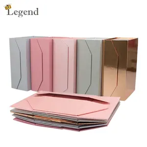 厂家衣服假发纸板可折叠包装盒彩色定制折叠磁性礼品盒