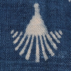 Tapis Dhurrie en coton indien style aztèque, imprimé à la main, tapis de sol bohème, décoration intérieure - Product Image 3