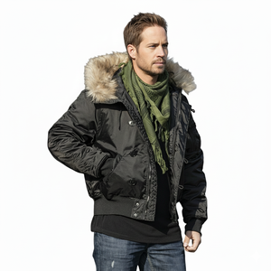 Chaqueta Táctica S.archon N2B Resistente al Frío Polar para Hombre, Otoño/Invierno, Cálida, Corta, con Capucha, Gruesa, para Exteriores - Product Image 4
