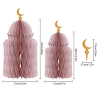 Décoration de table en papier magnétique 3D écologique islamique, ornement de bureau pour Ramadan Eid Mubarak, art islamique culturel, décoration de la maison