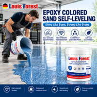 Revêtement de sol liquide auto-nivelant en sable coloré époxy écologique pour ateliers industriels et sols en ciment