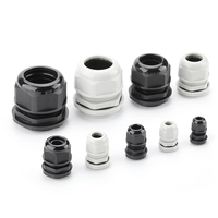 Presse-étoupe en nylon étanche IP68 de haute qualité, série PG/M, M12-M63, gris/noir, 40~+100°C