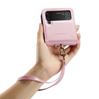 CaseMe produits tendance 2023 pour Samsung Z Flip 3 4 5G/W23 FLIP avec poignet et anneau de doigt
