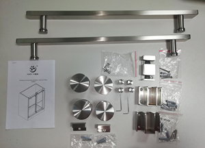 ห้องอาบน้ำทรงสี่เหลี่ยมแบบพกพาพร้อมอุปกรณ์เสริมสำหรับ SS304ประตูบานเลื่อนไร้กรอบกระจกใสสำหรับโรงแรม - Product Image 6