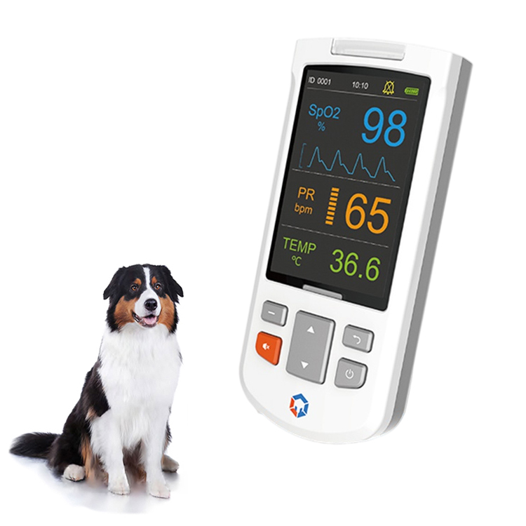 Monitor veterinario multiparámetro portátil Monitor de presión sanguínea de CO2 y O2 quirúrgica para animales Monitor veterinario para animales