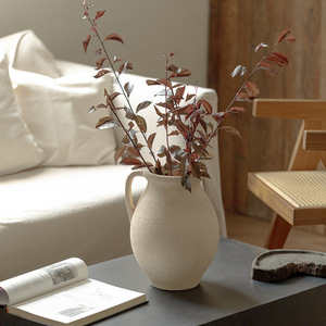 Vase en céramique bohème pour fleurs séchées, grand calibre, pour arrangement floral dans le salon, Vietnam - Product Image 2