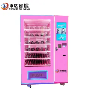 Пользовательский розовый косметический торговый автомат для ресниц и париков