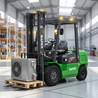 SAFER Nouveau chariot élévateur électrique à batterie au lithium 1 2 3 3,5 tonnes 4 roues avec pneus en polyuréthane pour travaux de construction