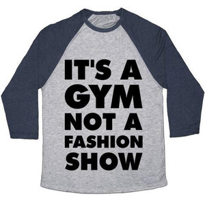 Camiseta de béisbol unisex de mezcla triple con estampado 'It's a Gym Not a Fashion Show' - Product Image 5