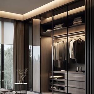 <span class=keywords><strong>Dressing</strong></span> ouvert contemporain autoportant <span class=keywords><strong>avec</strong></span> portes en MDF pour <span class=keywords><strong>chambre</strong></span> à coucher et villa - Product Image 6