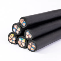 Câble flexible professionnel robuste à 3/4/5/6/7/8 conducteurs H05RN-F/H07RN-F avec gaine en caoutchouc, enroulé sur bobine, indice de protection IP67, pour usage en construction