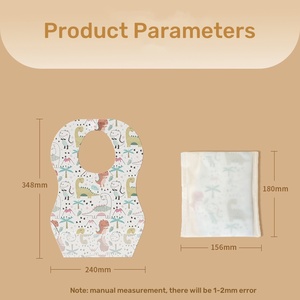 YOUHA 20PCS Baby <strong>Disposable</strong> <strong>Bib</strong> Waterproof Individually Packaged Soft and Leakproof Feeding <strong>Bibs</strong> for Kid and Toddler - Product Image 4