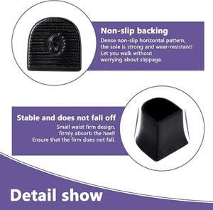 แผ่นกันลื่นสำหรับรองเท้าส้นสูงและป้องกันการสึกหรอ สำหรับรองเท้าส้นเข็มและรองเท้าปั๊มพ์ - Product Image 4