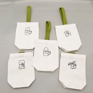 Sac fourre-tout en toile de coton réutilisable, personnalisable avec logo, idéal pour bouteilles d'eau, thé au lait et boissons – Offre Spéciale - Product Image 3