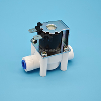 Vanne électromagnétique d'entrée d'eau LYNZO LZ-SV-24V DC 24V, raccord rapide 1/4 pouce pour usage général, petits dispositifs de traitement de l'eau
