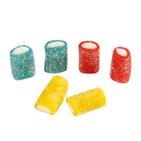 Bonbons gélifiés en vrac, mini-bouchées acidulées en forme de crayon, saveurs de fruits arc-en-ciel assorties, friandises à mâcher fantaisie, sachet de 50g, vente en gros