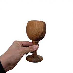 Verre à vin en bois massif écologique personnalisé, fait main, réutilisable, 250 ml, design moderne pour les fêtes - AZ ENTERPRISES Factory - Product Image 5