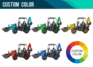 Engins de terrassement les moins chers, mini tracteur, pelle rétrocaveuse remorquable à vendre - Product Image 6