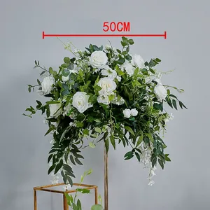 Nouvelle Boule de Fleurs Artificielles Style Forêt Coréenne Romantique, Rose Verte, pour Cérémonie de Mariage en Plein Air, Église, Bord de Route - Product Image 3