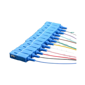 12 màu SC UPC cáp quang 0.9mm 1 mét FTTH CATV OM1 OM2 OM3 thiết bị viễn thông SC FC <span class=keywords><strong>LC</strong></span> ST PVC LSZH Bím Tóc - Product Image 4