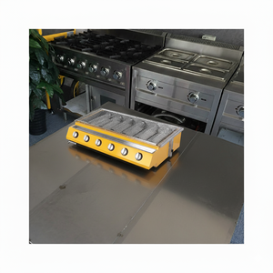 Uso comercial BBQ Yellow 6-Burner Gas BBQ Grill Nueva condición <span class=keywords><strong>Restaurante</strong></span> Barbacoa Griller Happy Parties Máquinas de cocina - Product Image 6